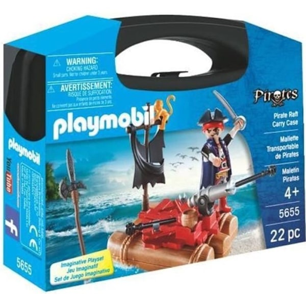 PLAYMOBIL - Pirates Resväska - Pojke - Kanoner och projektiler - 22 stycken - Från 4 år