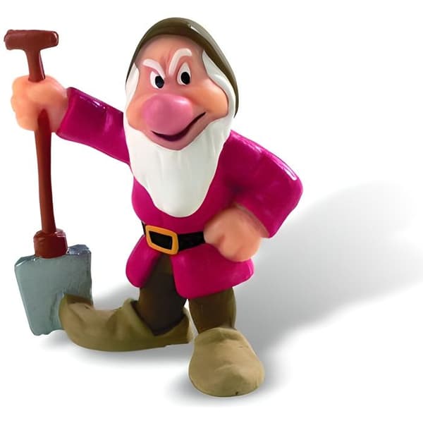 Figurine Snehvide og de 7 dværge - Grumpy - BULLYLAND - 5.5 cm - Barn - Disney Prinsesser Multifarvet