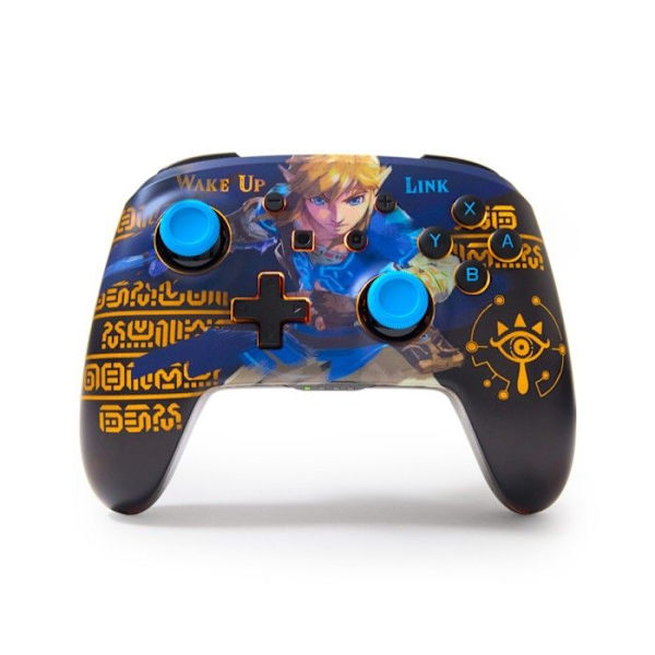 Manette uden ledning PowerA Lumectra Wake Up Link til Nintendo Switch Sort og Blå Sort og blå
