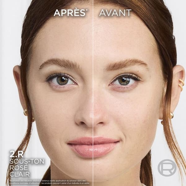 L'Oréal Paris Accord Parfait Flydende Foundation 2.R Vanilje Rosé 30ml 2 R Cool Rosé