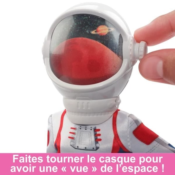 Coffret Barbie Astronaut - Mattel - 65-årsjubileum - 10 tillbehör - Flerfärgad - Från 3 år och uppåt Flerfärgad