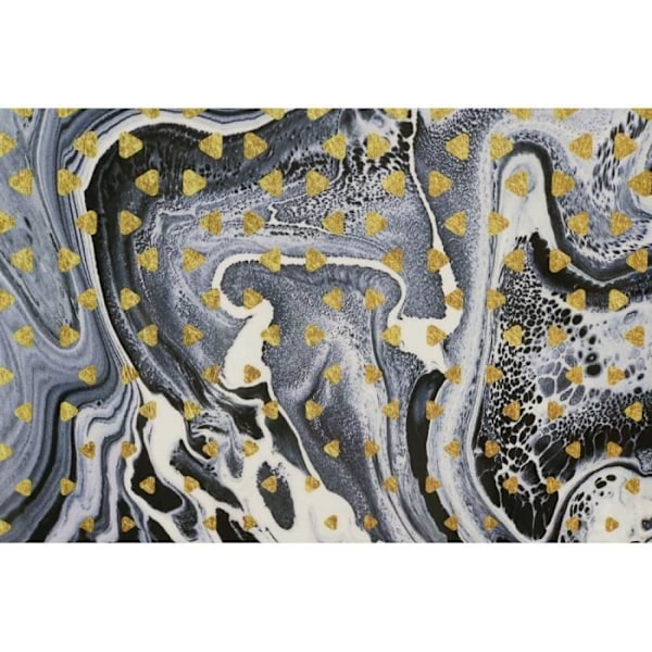 Ramme DKD Home Decor Lakeret polystyren Canvas Abstract (2 stk) (60 x 3 x 90 cm)