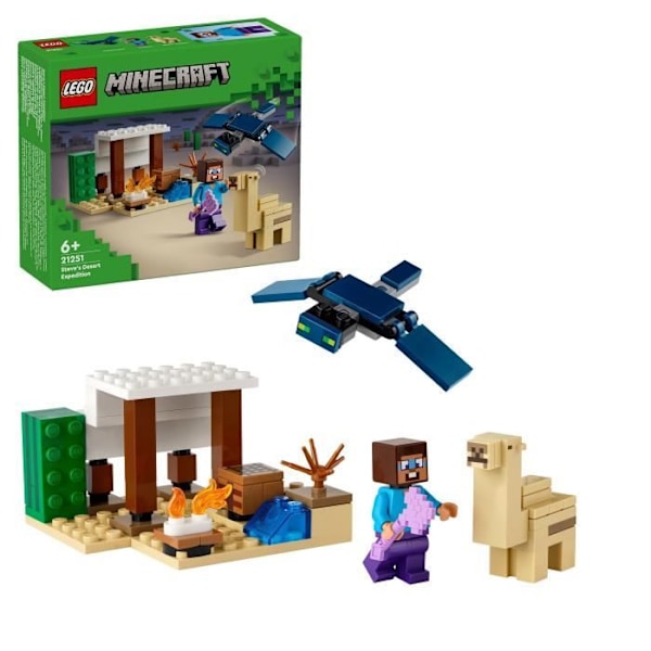LEGO® 21251 Minecraft Steves ørkenekspedition, videospillegetøj, biom med hus og minifigurer Flerfärgad