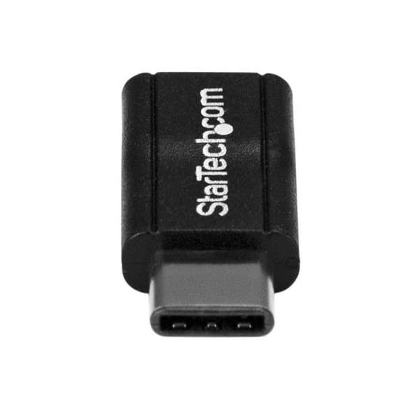 USB-C - Micro USB - STARTECH - Musta - USB 2.0 - Lataus ja synkronointi - Kompakti