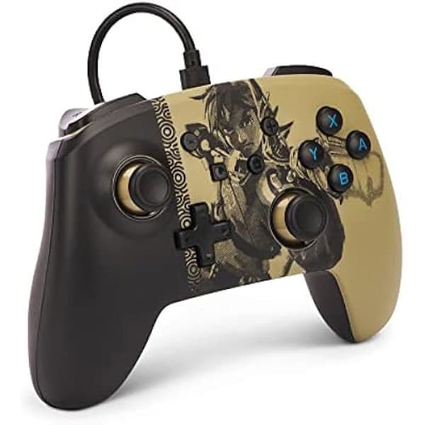 Spilcontroller - PowerA - Switch OLED og Nintendo Switch Lite - Kablet - USB-kabel 3m - 3.5mm lydstik Gammel bueskytte