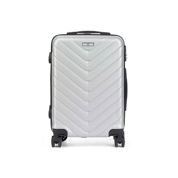 Kabinekuffert - BigBuy Home - Lys grå - Hårdt skal - 38x57x23 cm - Trolley inkluderet ljusgrått