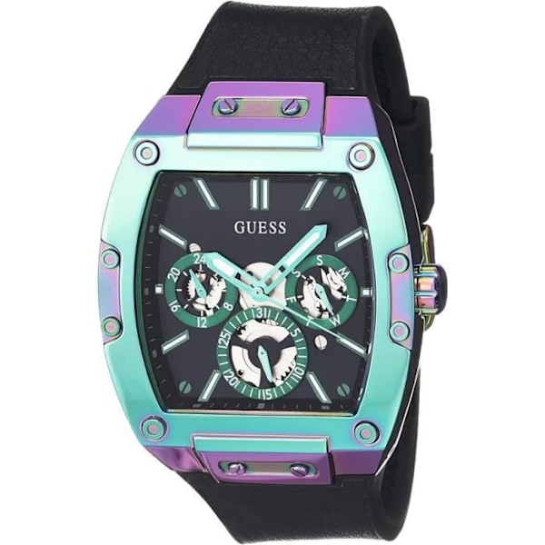 Klocka - Guess - Phoenix GW0202G5 - Kvarts - Rostfritt stål - 43 mm - Svart Svart