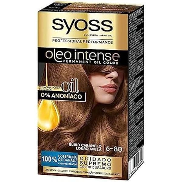 Hårfarve - SYOSS - Oi 6-80 Rubio - Ammoniakfri - 50Ml - Professionel grå dækning grå