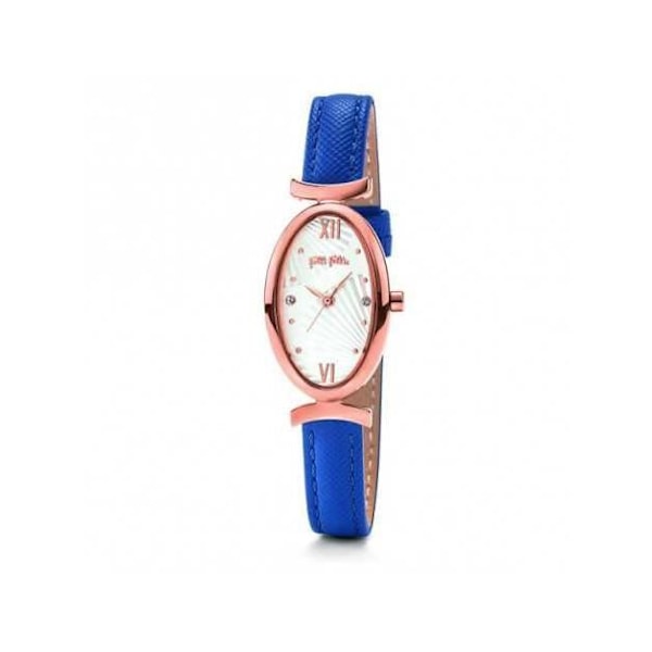 Dameur - Folli Follie - WF16R031SS - Læder - Kvarts - Ø 18 mm Blå