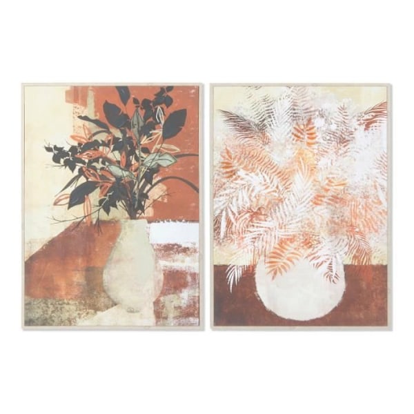 Kehys DKD Home Decor Canvas (2 kpl) (52 x 2,7 x 72 cm)