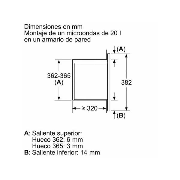 Balay 3CG5142X3 20L 800W mikroaaltouuni