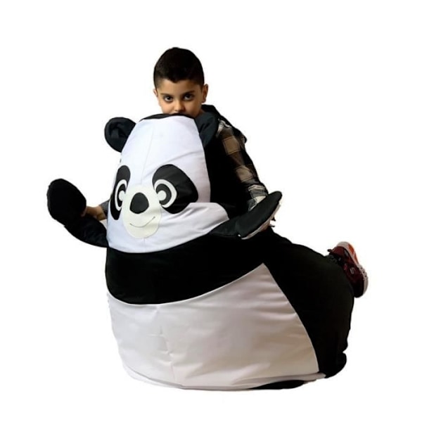 Go Gift Sac Sako pouffe Panda musta ja valkoinen XL 130 x 90 cm - 5905359293866