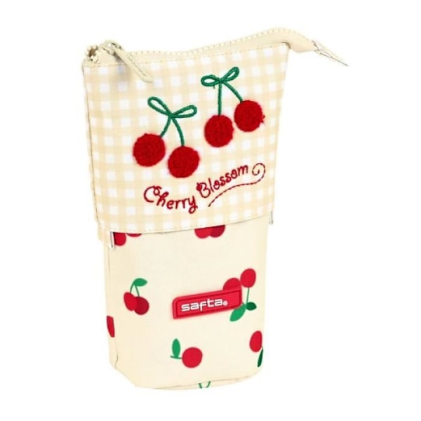 Trousse - Safta - Körsbärsbeige - Fällbar - Polyester 300D - 8 x 19 x 6 cm Beige