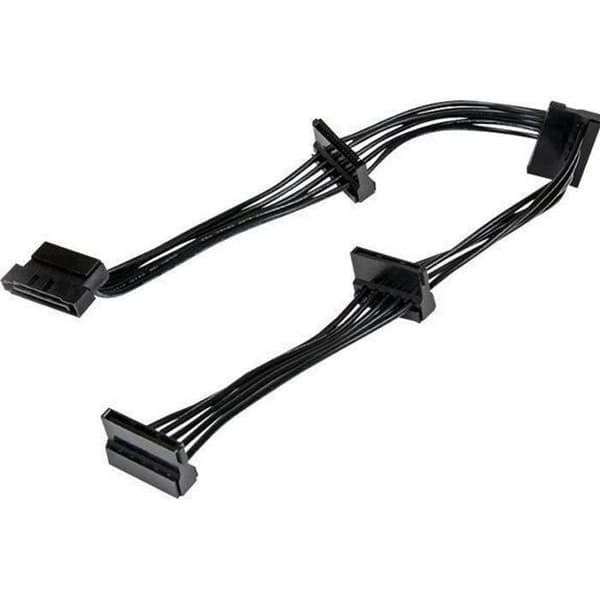 SATA-virranjakajakaapeli - STARTECH - PYO4SATA - Musta - 4 SATA-virtaliitintä