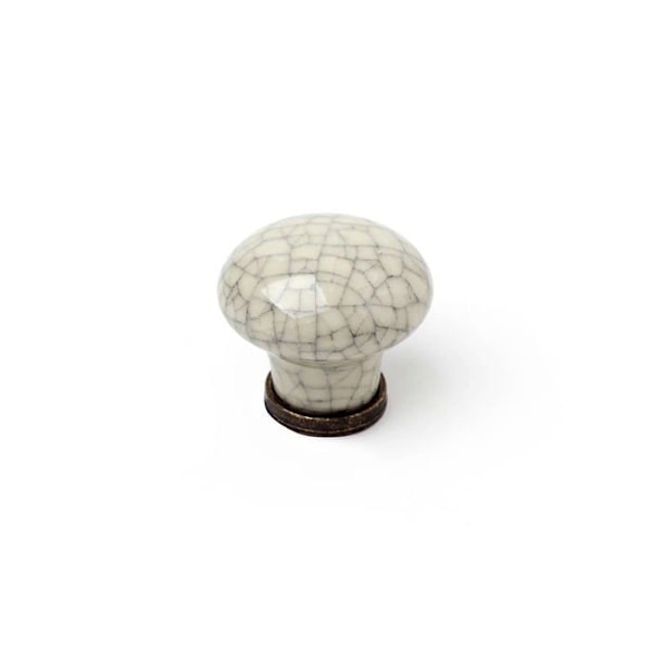 Huonekalun nappi - Rei - MOD.818 - Posliini - 30 mm - 2 kappaleen setti Vit