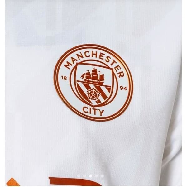 Jalkapallopaita - Puma - Mcfc Vieraassa Jsy Rep - Lyhythihainen - 100% polyesteria - Valkoinen Hvid XL