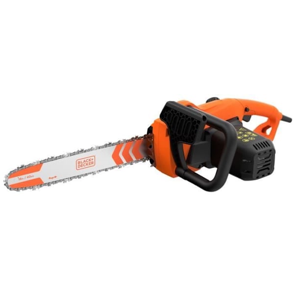 Ledningsbundet Motorsav - BLACK+DECKER - BECS2040-QS - 2000 W - 40 cm - Værktøjsfri kædestrammer