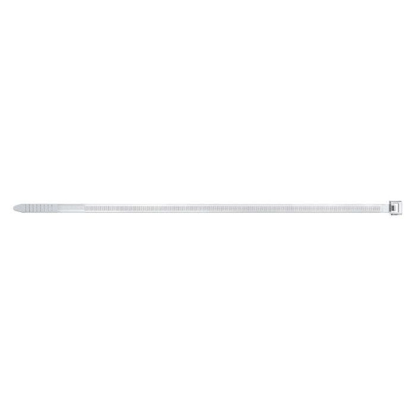 Letkunkiristin - FISCHER - 87484 - 200 mm x 4,6 mm - läpinäkyvä - 100 kpl