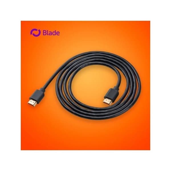 Kabel HDMI Blade Gaming Bulk 8K 2.1 2 m Guldforbindelser Sort Højhastighed