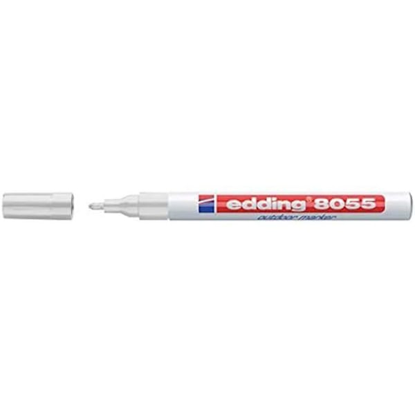 Permanent markör Edding 8055 Vit 1-2 mm - Set med 5 markörer Flerfärgad