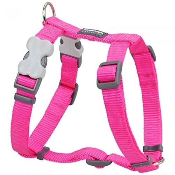 Hundesele - RØD DINGO - Fuchsia - Størrelse L - Forstærket nylon - Nem justering Fuchsia