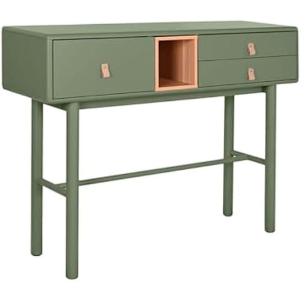 Konsol - HOME ESPRIT - Grön modell - MDF-trä - 120 x 35 x 90 cm - Flerfärgad Flerfärgad