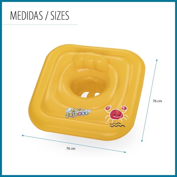 Premium sædebøje 1-2 år - 69cm 14.888000 Gul Gul