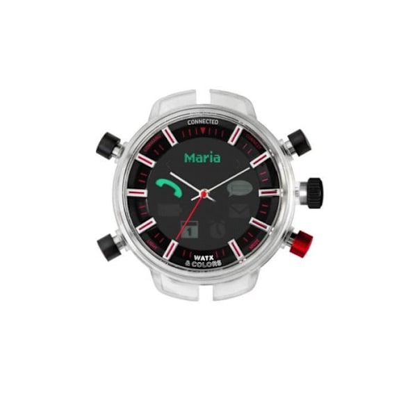 Ur - WATX - RWA6700 - Kvarts - Dobbelt display - Sort harpiks Svart