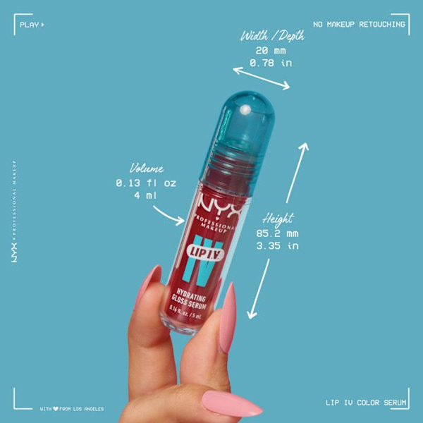 Kiilto - NYX Professional Makeup - Huuli IV - Cocoa Quench - 12h kosteutusta - Kiiltävä viimeistely Cocoa Släck!