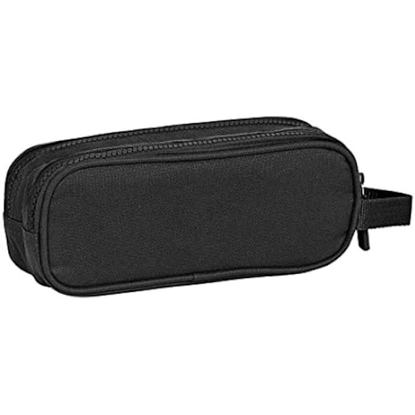 Tas - SAFTA - Dobbelt - Sort - 21 x 6 x 8 cm - Lynlås Svart