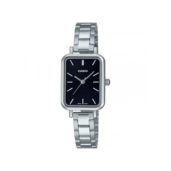 Casio Belle klassisk ur til kvinder med sort urskive - Rem i rustfrit stål