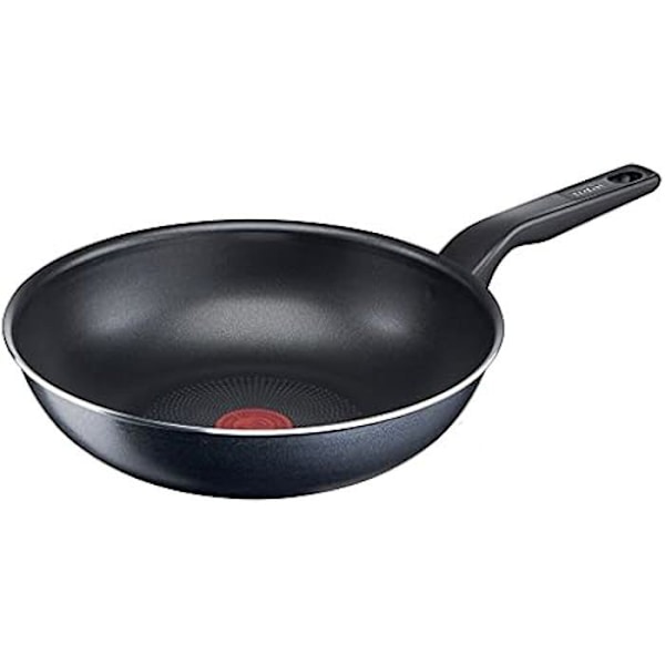 Tefal C38519 XL Force Wok pande, 28 cm, med non-stick belægning, termisk signal, modstandsdygtig, robust, stegepandebund