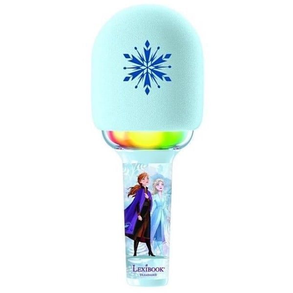 Lexibook - Mikrofonikaraoke Jäätyneissä seikkailuissa - 3 tilaa ja 4 ääni efektiä - USB-C-lataus - Langaton Bluetooth