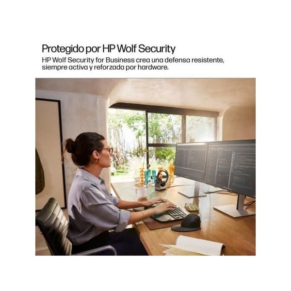Työpöytä-PC - HP - D04RPET - PC-kotelo - Sivupaneelit - Musta