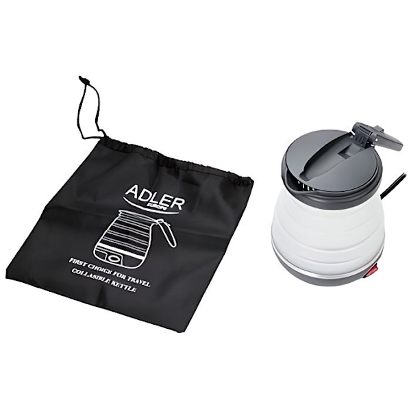 Matkakettilä - ADLER - AD1279 - Muovi - 0,6L - Pieni kodinkone