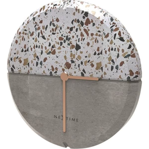 NeXtime - Seinäkello - Ø 32 cm - Betoni / Terrazzo - Harmaa - 'Conrazzo'
