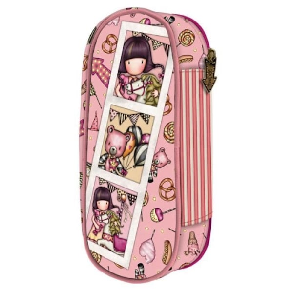 Skolepung - Gorjuss - Carousel - Laks - 10 x 23 x 6 cm - Lynlås Lax