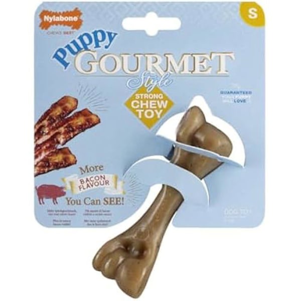 Tuggleksak - NYLABONE - Maximal Strength Tough Extreme - Valp - Heavy Duty Nylon - Långvarig smak kastanj