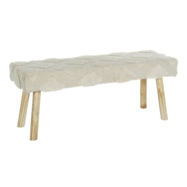 Penkki - Valkoinen - Luonnollinen - Puu - 120 x 50 x 40 cm