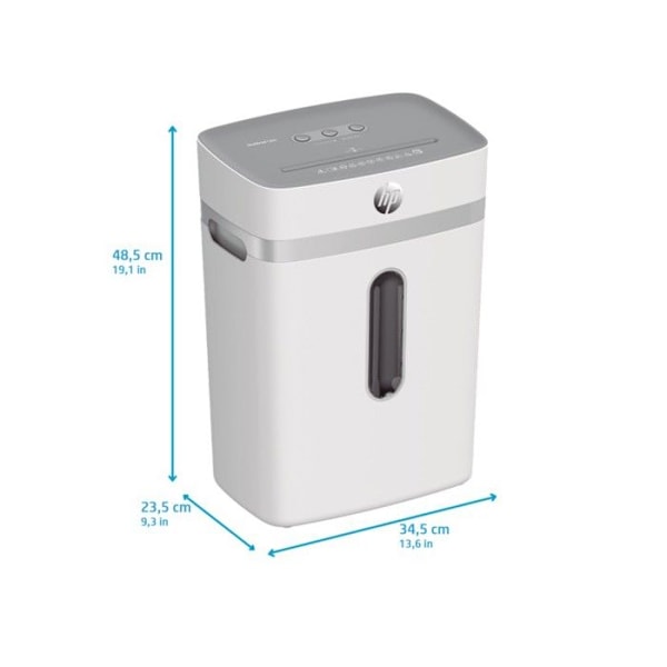 Makuleringsmaskine - HP - ONESHRED 2802 - P4 tværsnit - Kapacitet 12 ark - 23L beholder