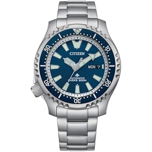 Ur - CITIZEN - NY0161-63L - Fugu Limited Edition - Stål - Vandtæthed 200m - Automatisk Blå, Rosa