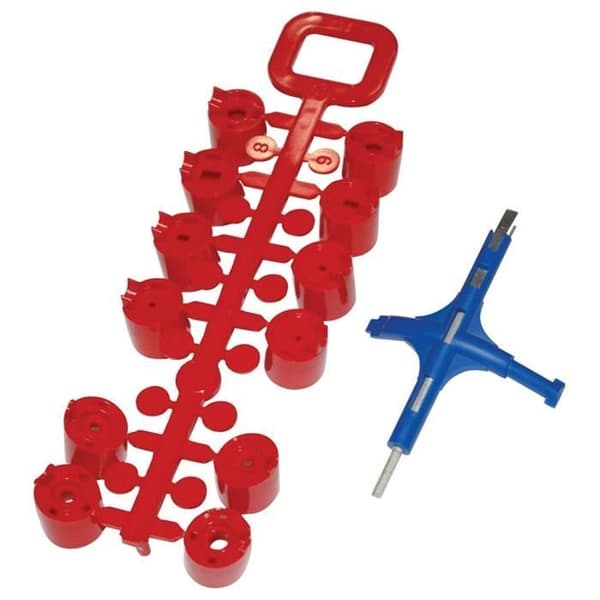 Irrigationsturbin - AQUA CONTROL - Pack med 5 - Farve Sort - Højde 18.7 cm - Diameter 10.5 cm Sort