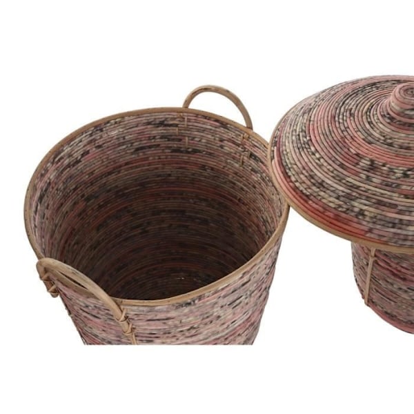 rottinkikorisarja (51 x 51 x 67 cm) - Väri: LUONNOLLINEN
