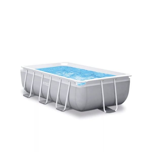 Intex Rektangulær Pool Prisma Frame 300cm x 175cm x 80cm Grå