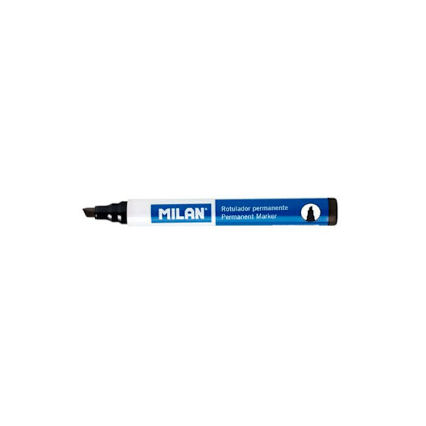 Permanent markers - Milan - 16428122 - Alcohol ink - Chisel tip 1-4mm - Set of 12 Svart