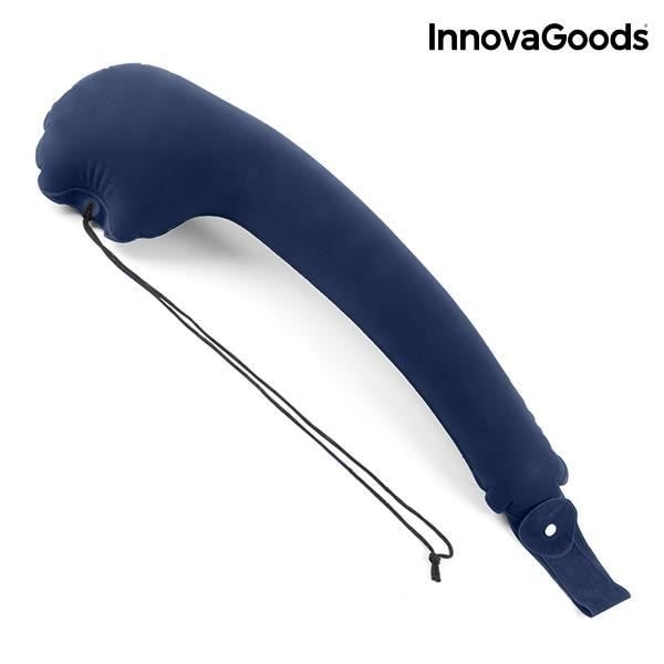 Rejsepude - InnovaGoods - Oppustelig - PVC og polyester - Justerbart reb - Fløjlsblødt touch