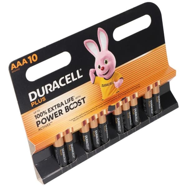 Duracell Plus Power Boost Pile LR3 (AAA) alkaline(r) 1,5 V 10 stk.