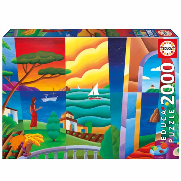 Puzzle - EDUCA - Philip Stanton, Penelope Attend - 2000 brikker - 96x68 cm - Til voksne