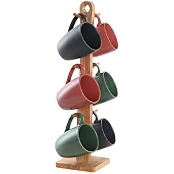 DKD Home Decor Set med 4 muggar, Estándar Vit, Grön, Rosa