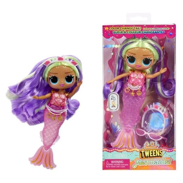 L.O.L. Surprise Tweens MERMAID Docka - Cleo Cove Magenta, Djuppurpur